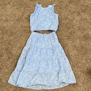 Abercrombie Kids Light Blue Floral Dress